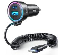 Cargador de coche Joyroom JR-CL07 90W USB-C y USB-A Negro