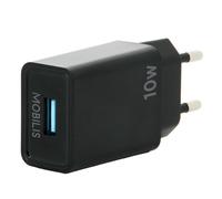 Cargador de Coche Mobilis Universal 10.5W USB-A Type-C Negro