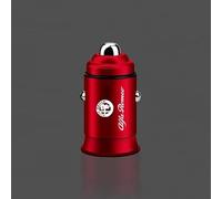 Cargador de Coche para Alfa Romeo 147 155 156 159 Mito Giulia GT Giulietta Stelvio Brera 166 Dual USB Teléfono Cargador rápido 3.1A Adaptador Inversor de Encendedor de Cigarrillos,Red