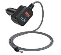 Cargador de coche para mini cable de alimentación, adaptador de 12 V a 48 V de 5 metros