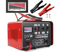 Cargador para coche y moto, con función de carga rápida, para baterías de plomo de 12 - 24 V, 30 - 180 Ah, portátil, color rojo