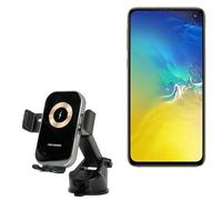 Cargador de coche para Samsung Galaxy S10e, BoxWave® [carga inalámbrica automática] Qi Wireless Car Charger Stand Mount Air Vent para Samsung Galaxy S10e, color gris plomizo