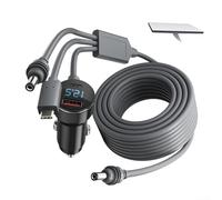 Cargador de coche para Starlink-Mini solución de alimentación 3 en 1, entrada de pantalla digital, 12 V-48 V, USB C, PD CC, conector impermeable de 100 W, chip de seguridad inteligente para RV, camión