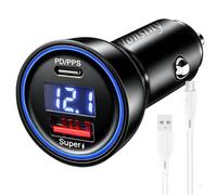 Cargador de Coche para Supervooc con Cable de 1,5m para OPPO Find X9 N6 Reno 15 Adaptador de Coche para OnePlus Open 13 12 Realme 15 14 GT8 Cargador de Encendedor de Cigarrillos de 2 Puertos de 12V