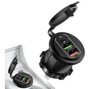 Cargador de coche para teléfono - Adaptador de coche de 2 puertos USB, adaptador de carga rápida para teléfono | Para camión, casa, moto, yate, conducción, viaje, viaje de trabajo diario,