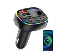 Cargador De Coche para Teléfonos: Adaptador De Carga Rápida Inalámbrico, Reproductor De Música Portátil con Transmisor FM Plug-and-Play | Uso Ideal En Viajes, Vida Diaria, Desplazamientos, Kit De