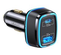 Cargador de coche PD multipuerto potente, el compañero ideal para viajes por carretera, con carga rápida simultánea dual PD35W, salida total de