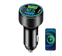 Cargador de coche portátil, adaptador de carga de alta velocidad, conector USB tipo C, cargador de coche con múltiples puertos, concentrador de carga compacto con protección contra sobrecalentamiento