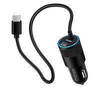 Cargador de coche rápido Samsung USB C de 60 W para Samsung Galaxy A14 5G/A54/A23/A24/A34/S23 Ultra/A13/A53/A03s/Z Fold4/S21/A04S/S22, Pixel 7/6a, adaptador de coche para encendedor de cigarrillos de
