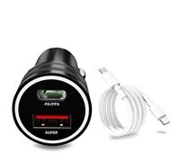 Cargador de coche súper rápido de 25 W para Samsung S25 S24 Z Fold Flip 7 FE Ultra A56 A36 PD/PPS 40 W 2 puertos USB C cargador de teléfono de coche para Tab S10 S9 A9 enchufe de encendedor de