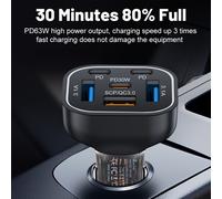 Cargador de coche superrápido P88-3PD+3USB