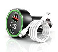 Cargador de coche SuperVooc de 120 W para OnePlus, Oppo y Realme (añadir cable C (1,5 m)