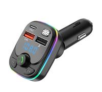 Cargador de coche Transmisor FM Audio Bluetooth Dual USB Reproductor MP3 Cargador de coche Manos libres Accesorios Autoradio Car Charger J3Q3 Fast