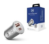 Cargador de Coche Universal USB-C USB-A de 45 W - Cargador de Coche Hyper 3MK
