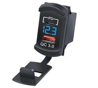 Cargador de coche USB - Cargadores de teléfono móvil QC+PD, Adaptador único de doble puerto de velocidad rápida | Cargador USB para bicicleta de montaña, automóvil, coche descapotable, autocaravana