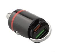 Cargador de coche USB de doble puerto, carga rápida, compatible con Huawei, Samsung