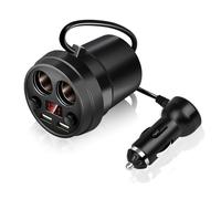 Cargador De Coche USB Dual, Encendedor De Cigarrillos Multifunción, Batería USB para Coche con Cable para Teléfono, Tableta, PC, Piezas De Vehículo