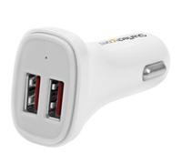 Cargador de coche USB Dual Port Quo 24W 4.8A blanco Smart IC