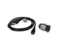 Cargador de Coche USB Dual y Cable USB Compatible con Canon PowerShot PX, USB 3.0, 2100mA, Carga más rápida