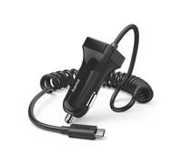 Cargador de coche USB tipo C 12W 1m negro
