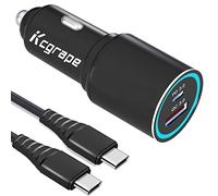 Cargador de coche USB y cable para Samsung Galaxy S24 S25 Plus Ultra/S23 FE S22/A56 A16 A26 A36 A17 A55 5G A15 A25 A54 A53 A52S A52 A34 A23 A3 A3 3 A25 USB C 30 W y carga rápida