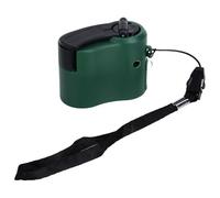 Cargador de con manivela USB Tiempo de Espera de 3 a 8 Horas luz LED Cargador de Emergencia portátil para Adecuado para Caminatas al Aire Libre (Verde)