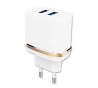Cargador de corriente compatible con Honor Magic8, ultrarpotente y rápido, 2 x USB 5 V/2,1 A + 1 A de forma segura