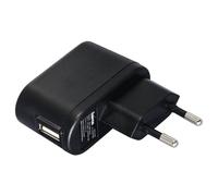 CARGADOR DE CORRIENTE USB 5V/1A NEGRO