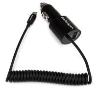 StarTech.com - Cargador USB de 2 Puertos para Coche con Cable Micro USB y puerto USB - Negro
