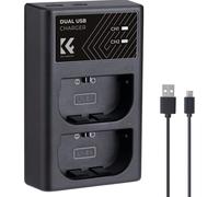 Cargador de doble batería K&F Concept LP-E6NH USB-C