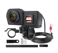 Cargador de doble motocicleta USB | Quick Charge Outlet Socket for Motorcycles and Cars | Versatile Handlebar Socket for RVs, Trucks, SUVs | Convenient Charging Solution for All Your Devices