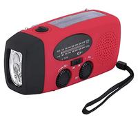 Cargador De Emergencia 3 En 1, Generador De Manivela Manual Con Radio De Cuerda / Solar / Radio FM / AM Con Dínamo, Cargadores De Teléfonos, Linterna LED Para Acampar En El Hogar, Emergencia
