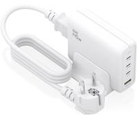 Cargador de escritorio GaN de 140 W 3 puertos USB-C PD3.1 QC4.0 QC5.0 1 puerto USB-A QC3.0 (blanco) - AISENS