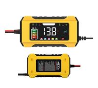 Cargador de goteo para coche, cargador de desulfatador automático de 12 V, mantenedor de cargador de batería de pantalla a color, cargador de batería con compensación de temperatura para coche, camión