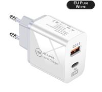 Cargador de hardware, adaptador de carga multipuerto rápido de 25 W con protocolo QC3.0, ideal para todo tipo de dispositivos, con una
