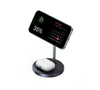 Cargador de Inducción - UGREEN - MagFlow - 2 en 1 - 7.5W iPhone - 5W AirPods - Qi