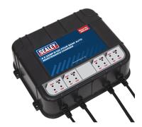 Cargador De Mantenimiento Automático Sealey De 4 Bancos 6/12V 8A (4 x 2A)