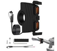 Cargador de moto para teléfono, cargador de teléfono para moto, cargador de teléfono móvil, adaptador impermeable, carga rápida 3.0, para el tanque del manillar del coche