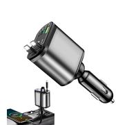 Cargador De Móvil Retráctil De Coche - Adaptador Retráctil con Luz Estelar,Accesorio De Carga para Teléfono De Coche | para Acampada Viaje Camión Ruta Conductor Interior Dispositivos Móviles