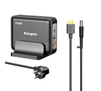 Cargador de ordenador portátil King Ma GaN HP para HP EliteBook 8740W/8560W/HP ZBOOK 17G3/G4 USB de 3 puertos rápido para equipos portátiles de juegos e ingeniería Cargador