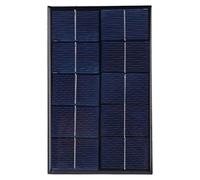 Cargador de Panel Solar 2W Alta e conversión Silicio monocristalino Impermeable A Prueba de Rayos UV para Acampar al Aire Libre Senderismo Picnic Pequeño Ventilador