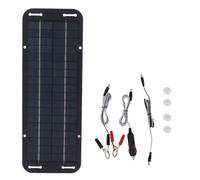 Cargador De Panel Solar - Cargador Solar De Goteo, Cargador Solar De Viaje | Soporte De Batería Solar Impermeable Para Automóvil, Camión, Barco, Vehículo Recreativo, Motocicleta, Batería De Remolque M