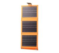Cargador de panel solar, cargador solar naranja, panel solar para camping, tela Oxford, plegable, dispositivo de carga de silicona monocristalina para relojes inteligentes