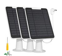 Cargador de panel solar compatible con cámara Arlo Essential Spotlight/XL Spotlight, cargador de panel solar Arlo Essential de 5 W, impermeable IP65, con cable de carga micro USB de 3 m y soporte de