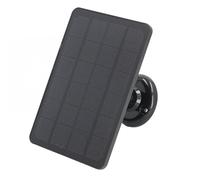 Cargador de Panel Solar Compatible con Cámara de Reflector Pro 3/Pro Pro 5S/Arlo Ultra/Ultra Go 2, Kit de Energía Solar Portátil Impermeable IP65 de 10 W (BLACK)