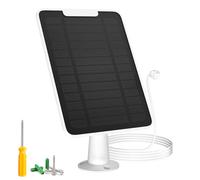 Cargador de panel solar compatible con cámara Google Nest para exteriores e interiores (versión de batería), energía solar de 5 W para Google Nest Cam, IP65 resistente a la intemperie, con soporte de
