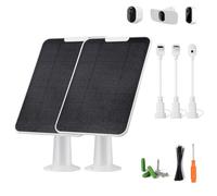 Cargador de panel solar compatible con Essential Series, Pro 6/6 XL/5S/4/3, Go 2, Ultra Series y reflectores inalámbricos, panel solar de 6 V 5 W para cámara de seguridad Arlo, P65 resistente a la