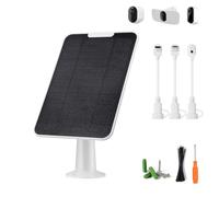 Cargador de panel solar compatible con Essential Series, Pro 6/6 XL/5S/4/3, Go 2, Ultra Series y reflectores inalámbricos, panel solar de 6 V 5 W para cámara de seguridad Arlo, P65 resistente a la