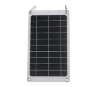 Cargador de panel solar de 10 W, alta eficiencia, 22 % de salida USB para viajes al aire libre, respaldo de 310 x 180 mm