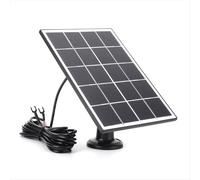 Cargador de panel solar de 20 W para Ring Video Doorbell, soporte ajustable de 360